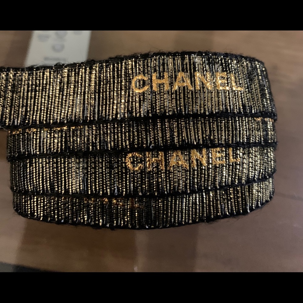 Genuine Chanel Ribbon Black ONE Yard - Picture 5 of 11